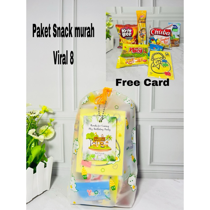 

Paket snack ulang tahun anak / souvenir ulang tahun / goodiebag ulang tahun / hampers birthday / snack viral