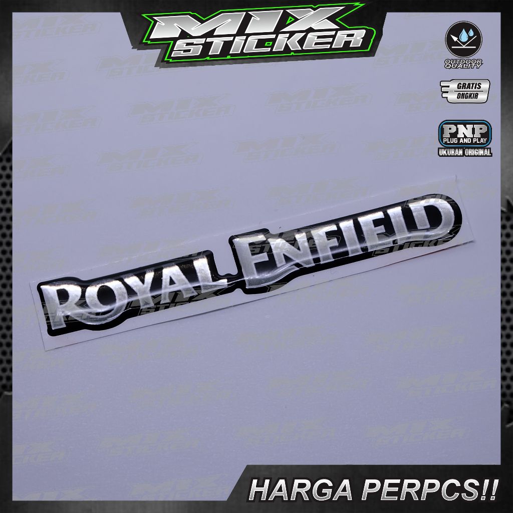 Emblem logo royal enfield / emblem timbul royal enfield / sticker royal enfield / stiker logo royal 