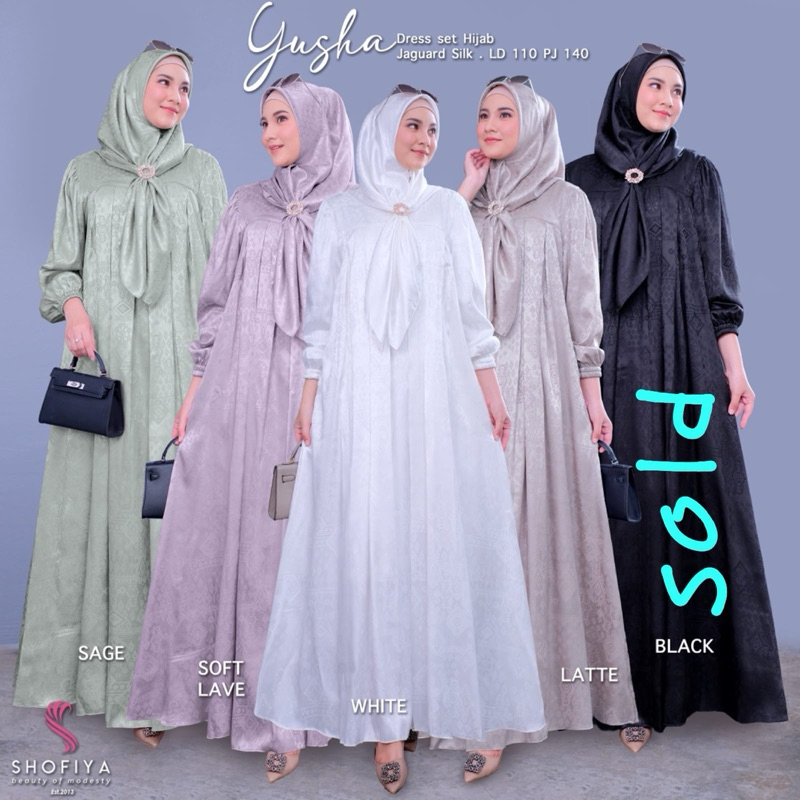 YUSHA SET HIJAB ORIGINAL BY SHOFIYA