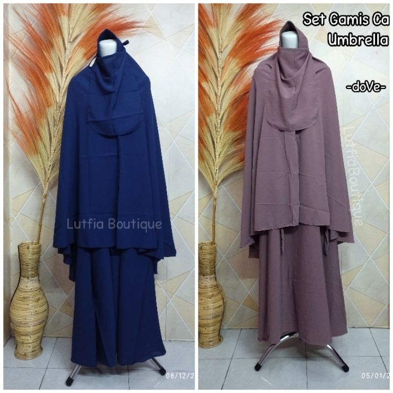 Set Gamis Wolfis Polos Cadar/Set Gamis Basic Cadar/Set Gamis Cadar/gamis syari set cadar / set gamis