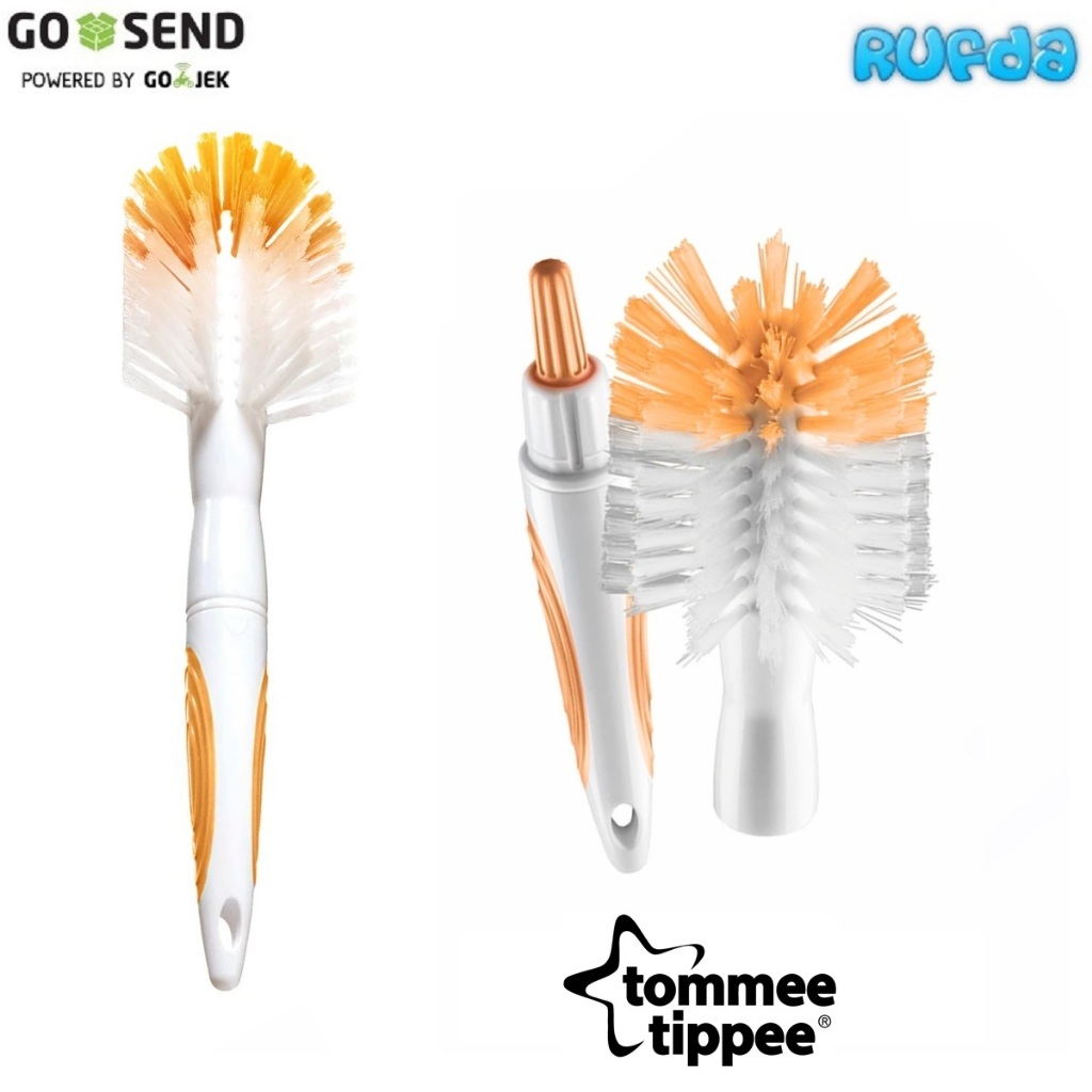 Tommee Tippee 2in1 Bottle Teat Brush Closer to Nature Sikat Pembersih Botol Susu dan Dot