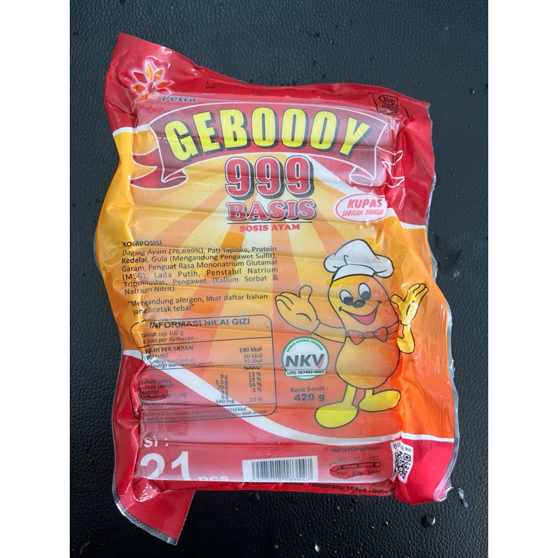 

Sosis Ayam Gebooy 420gram