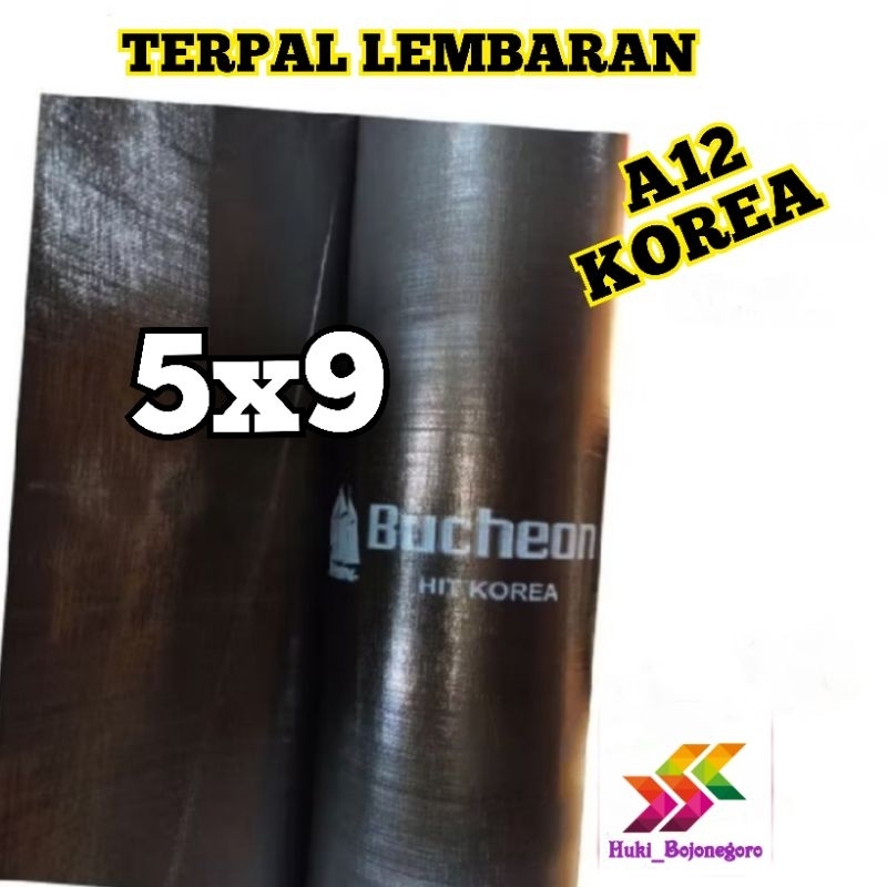 terpal lembaran hitam A12 A15 Korea terpal tenda truck