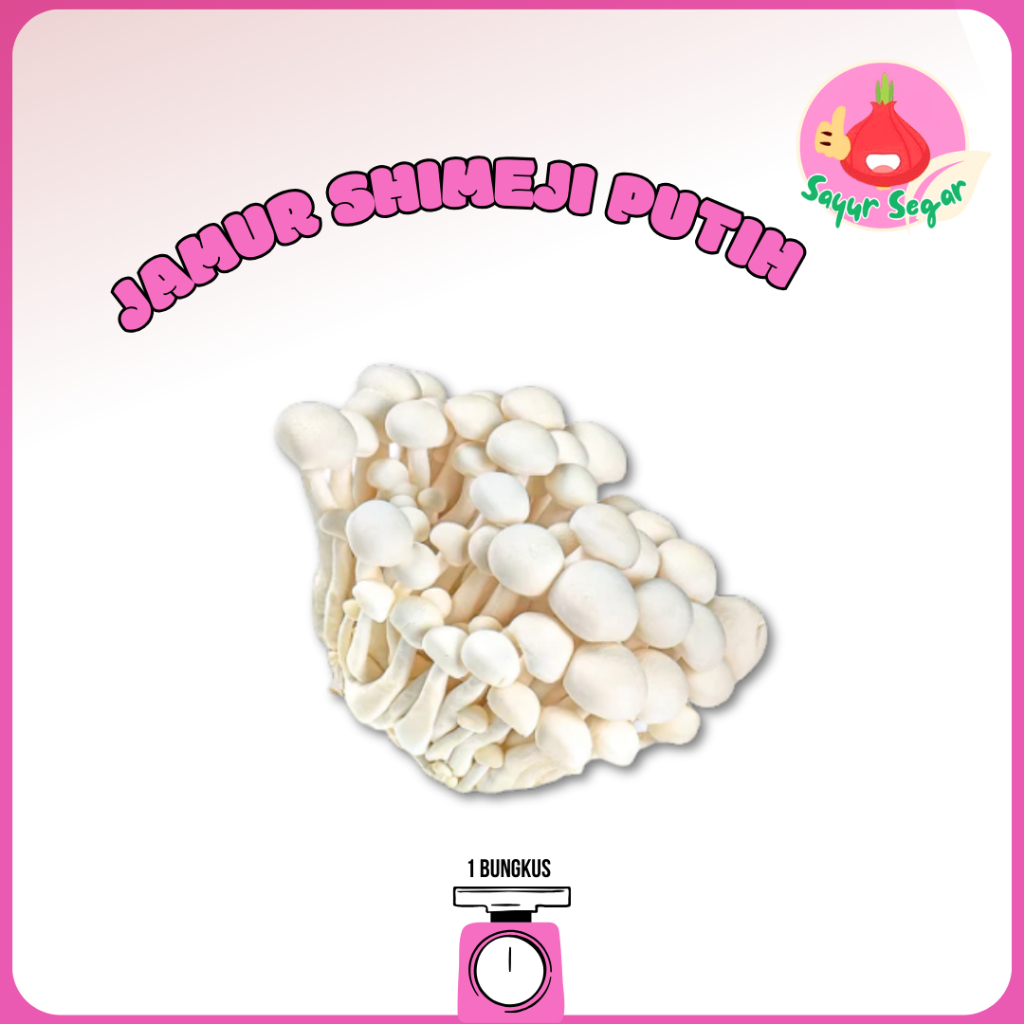 

Sayur Segar - Jamur Shimeji Putih Segar 1 Bks / White Mushrooms Shimeji