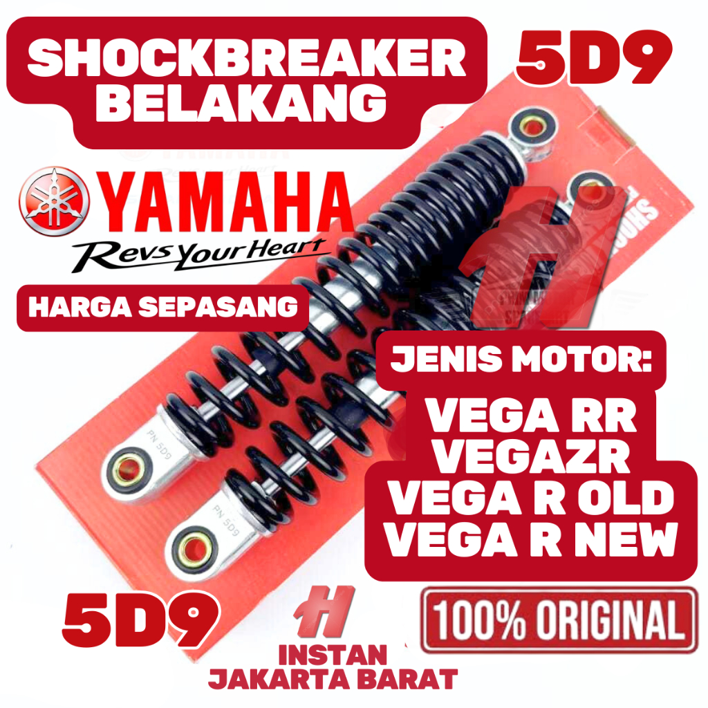 ORIGINAL GRANSI SHOCKBREAKER ORIGINALKODE 5D9 VEGA RR, VEGA ZR , VEGA R VEGA R NEW, YAMAHA YGP ORI.