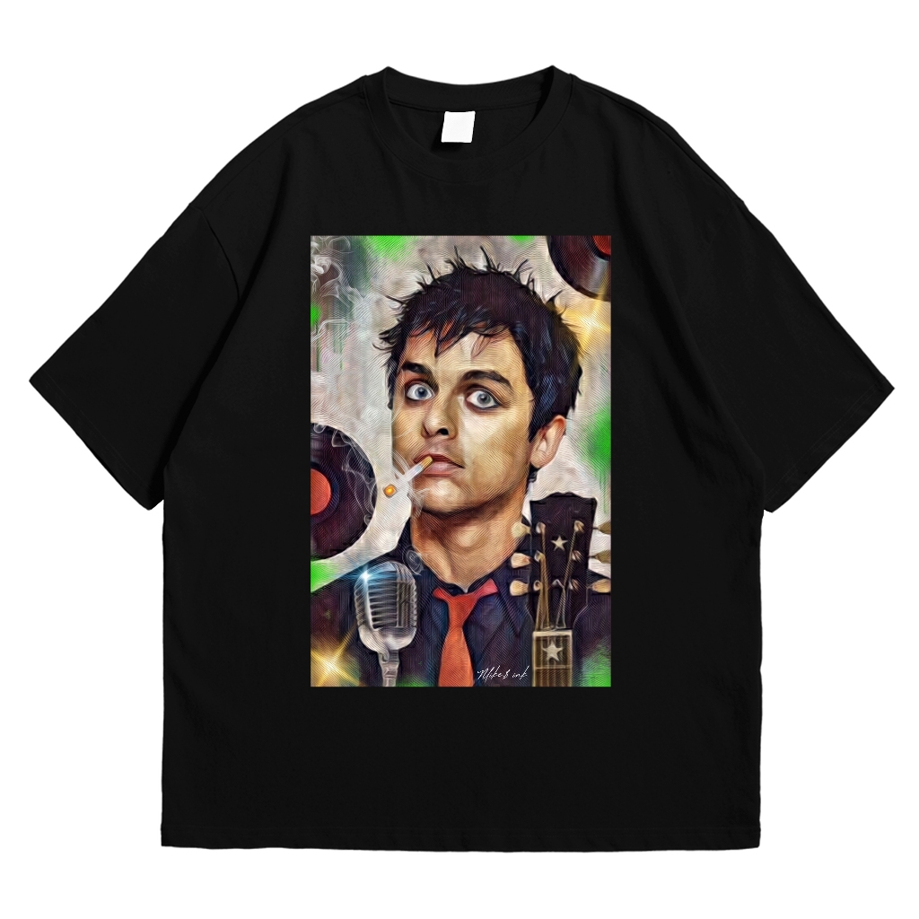 Kaos Billie Joe Armstrong 224 T-shirt Pria Wanita Unisex Katun Combed 24s