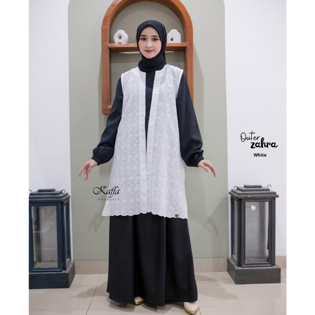 Kaffa Indonesia | Outer Zahra | Outer wanita | Outer bordir wanita | Rompi bordir wanita kekinian | 