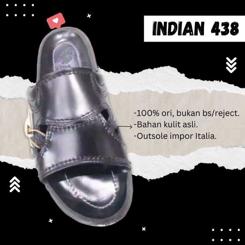 Sandal Kulit Pria Indian 438 Ori