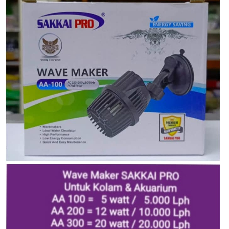 Sakkai Pro AA 100 Wave Maker Kolam Aquarium.
