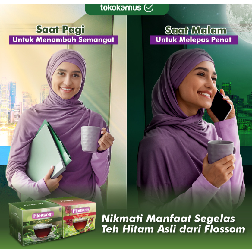 

Teh Hitam Premium Flossom Menangkal radikal bebas