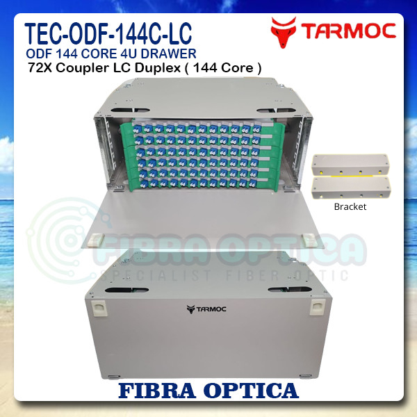 Fiber Optic ODF/OTB 144 Core LC Lengkap Rackmount | ODF 144C LC