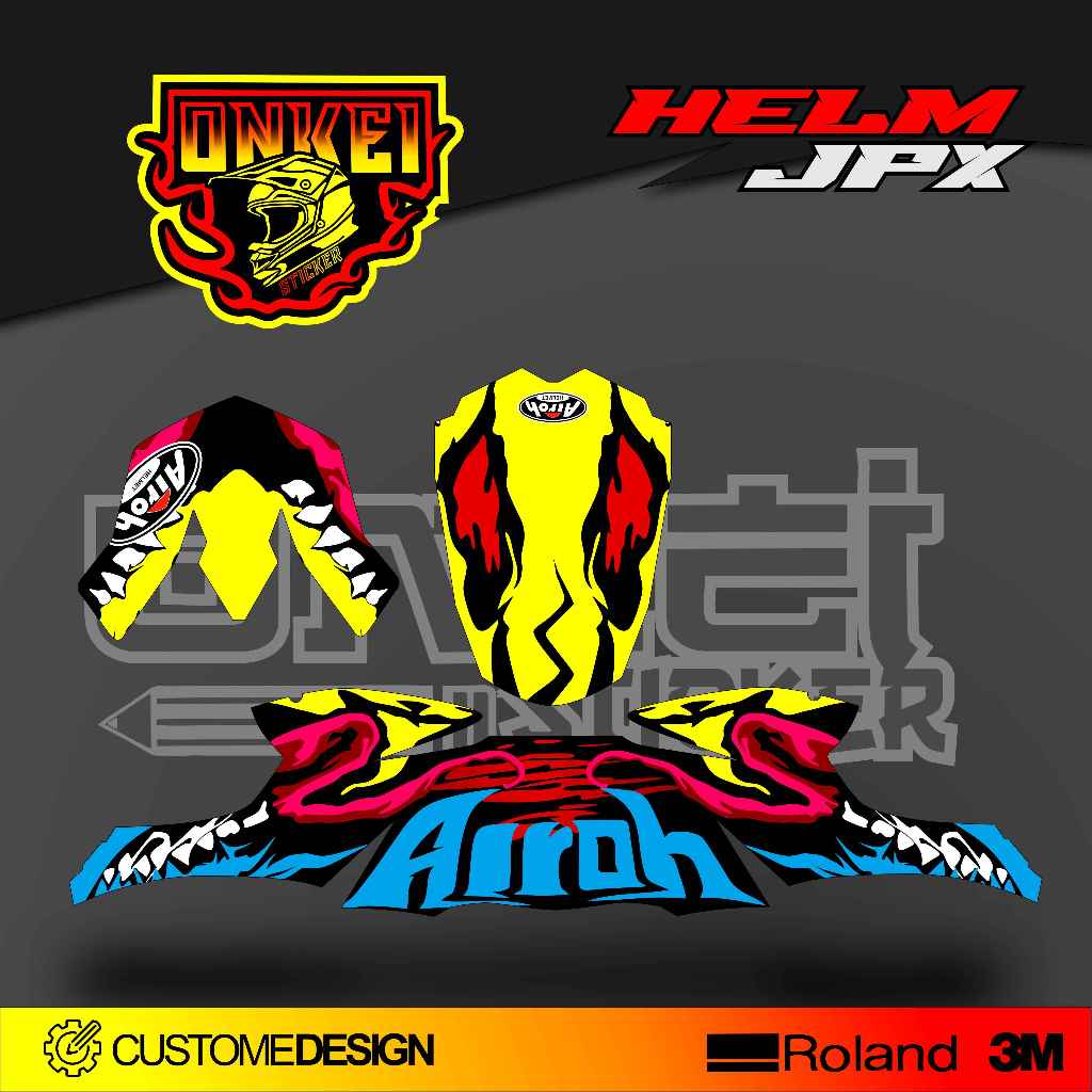 DECAL STICKER HELM JPX HJ5