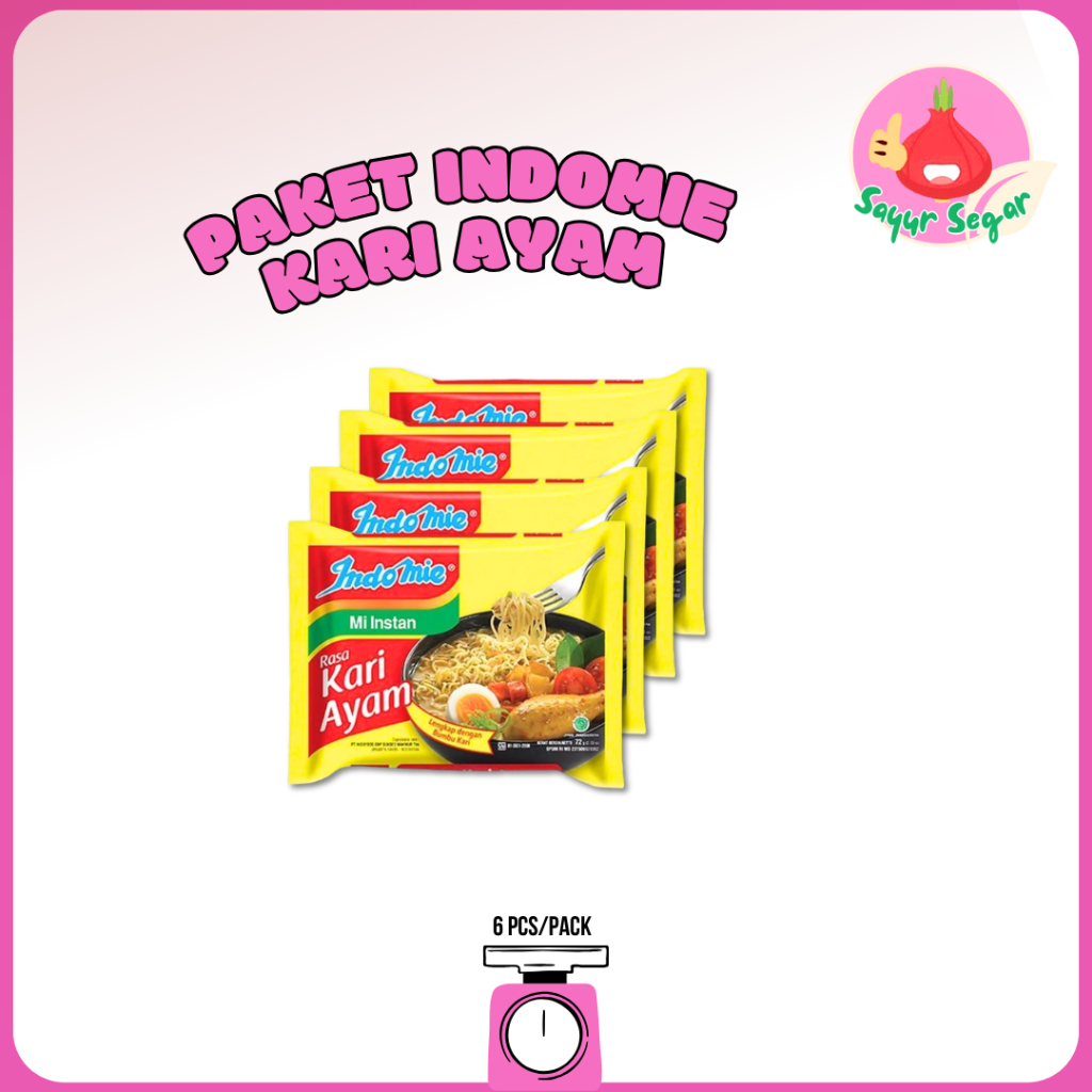 

Sayur Segar - Paket Indomie Kari Ayam/Indomie Chiken Curry 6 pcs/pack