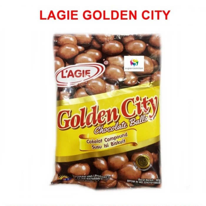 

LAGIE GOLDEN CITY BALL CHOCOLATE BKS 50 GR