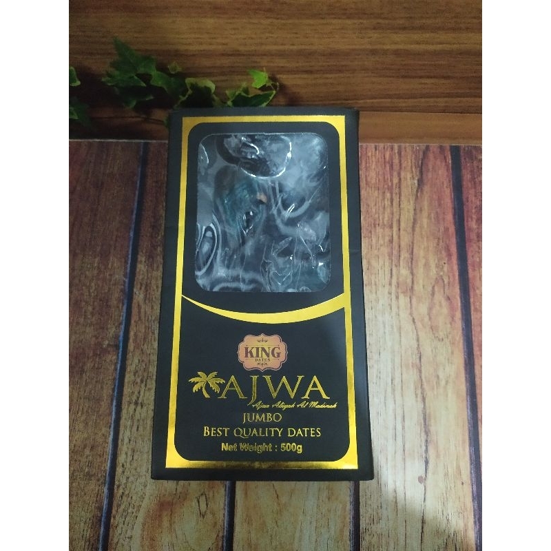 

Kurma Ajwa Premium Jumbo 250gr King Syifa Dates Almadinah