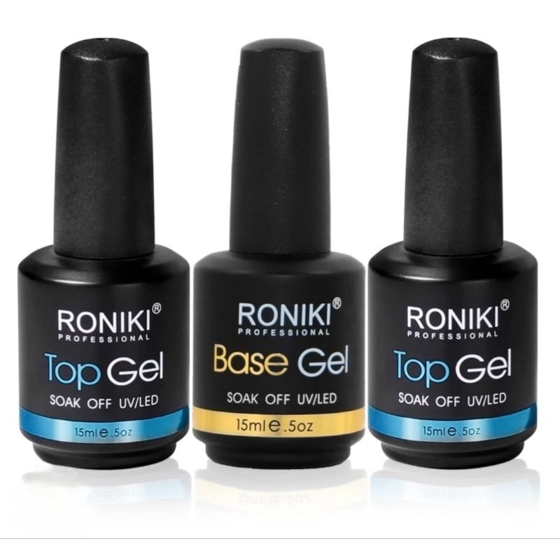 Top Coat Base Coat Roniki Rubber Base Rubber Top Super Shiny