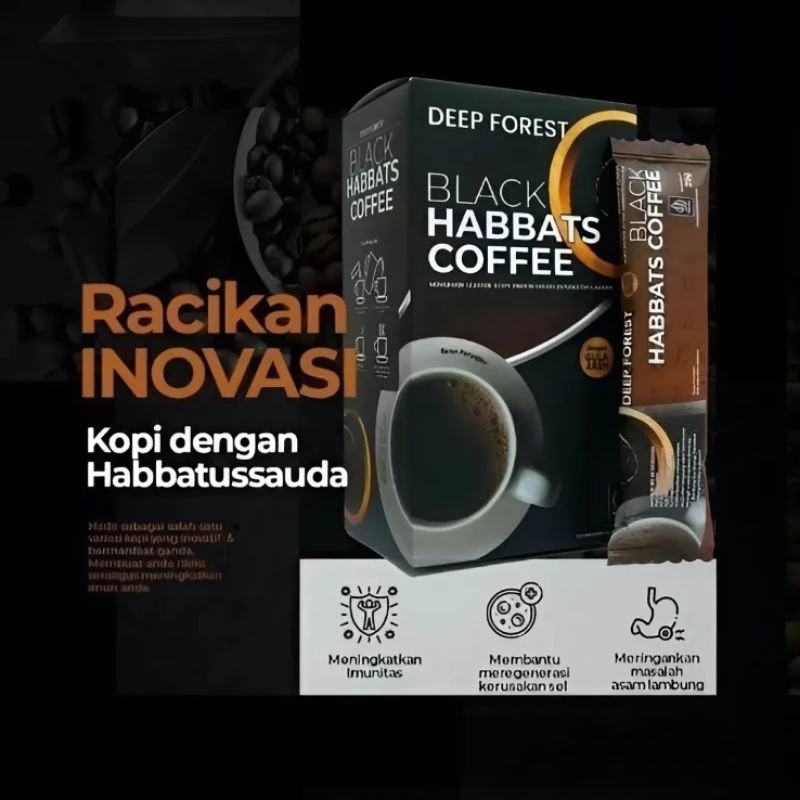 

Coffee Black Habbatussauda Original 100% 1 Box Isi 10 Sachet