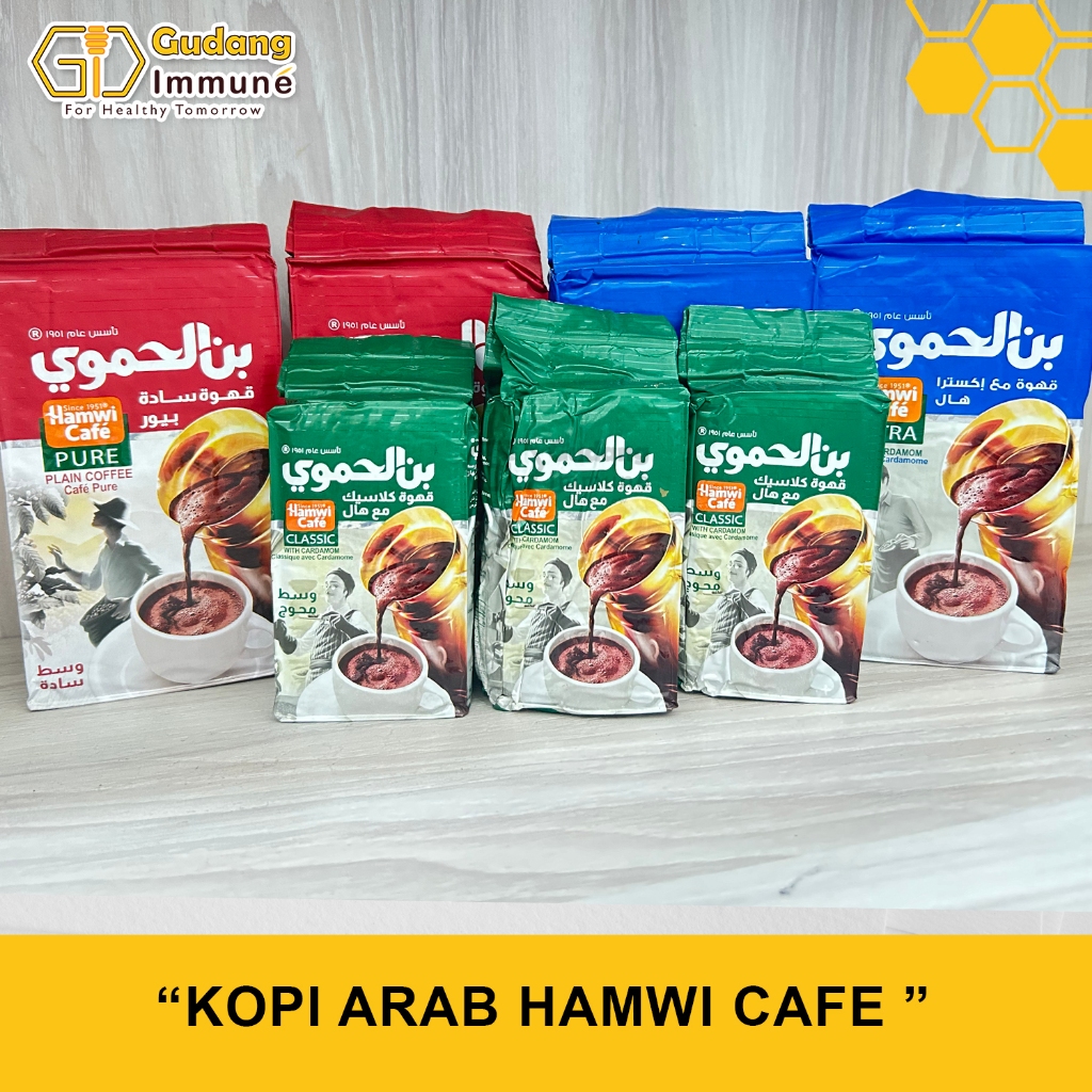 

Kopi Arab Hamwi Cafe Classic | Coffee Arab Hamwi Cafe dengan Rasa Classic, Extra, dan Pure| Kopi Arab atau Kopi Mesir - Gudang Immune