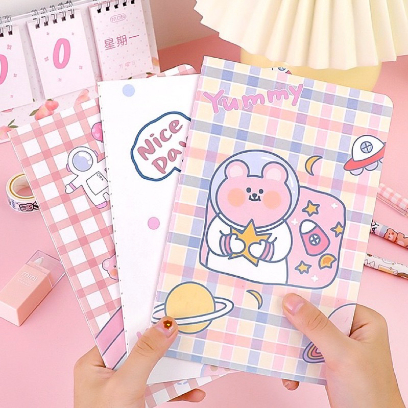 

Buku tulis note book A5 motif lucu aesthetic isi 30lembar #t02