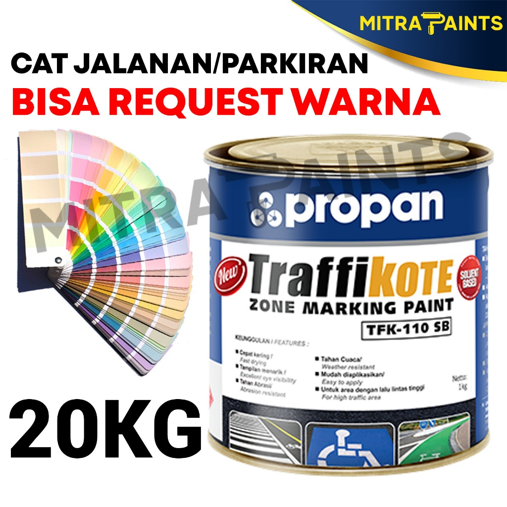 Promo Propan Traffikote Tfk-110 Sb Cat Marka Jalan 20 Kg / Cat Lantai Beton Aspal Paving Block /