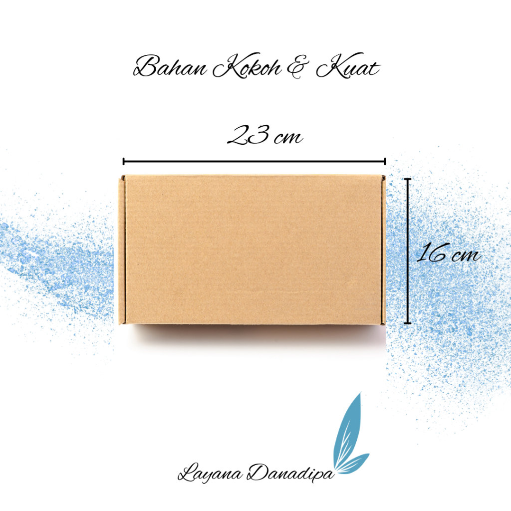 

Kardus Die Cut Tutup Samping Ukuran 23 x 16 x 3 cm (Harga Per 10 Dus)