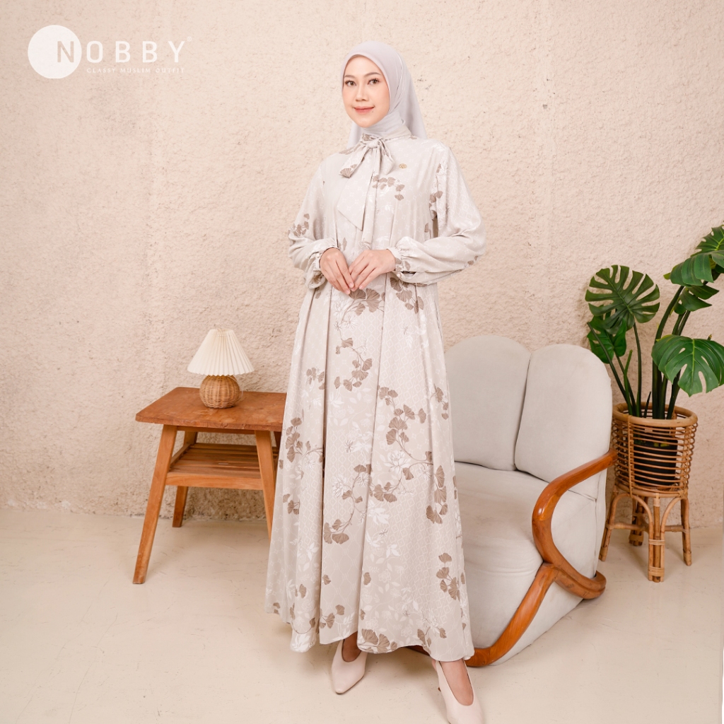 Gamis Wanita Elegan Mewah Nobby Heera Dress Kondangan