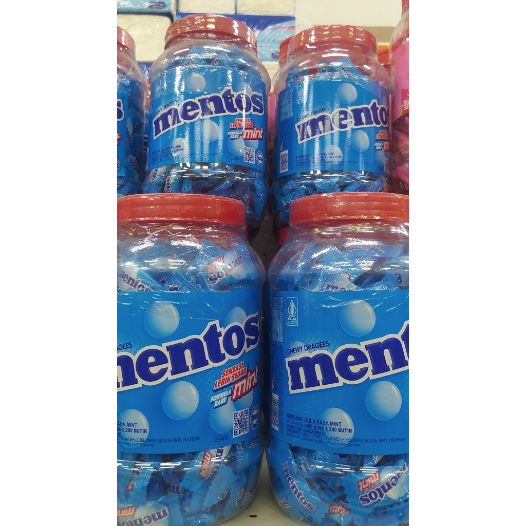 

Mentos Permen Mint Toples 540gr|Mentos permen