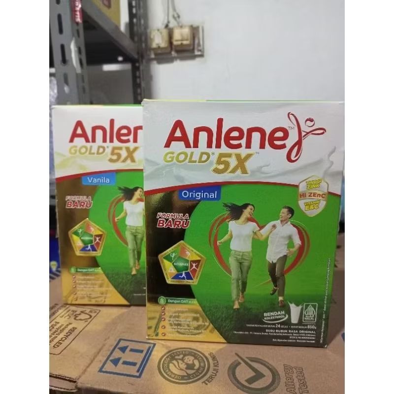 

Anlene Gold 5x susu Bubuk Dewasa Rasa Vanila/Coklat/Original - 850g