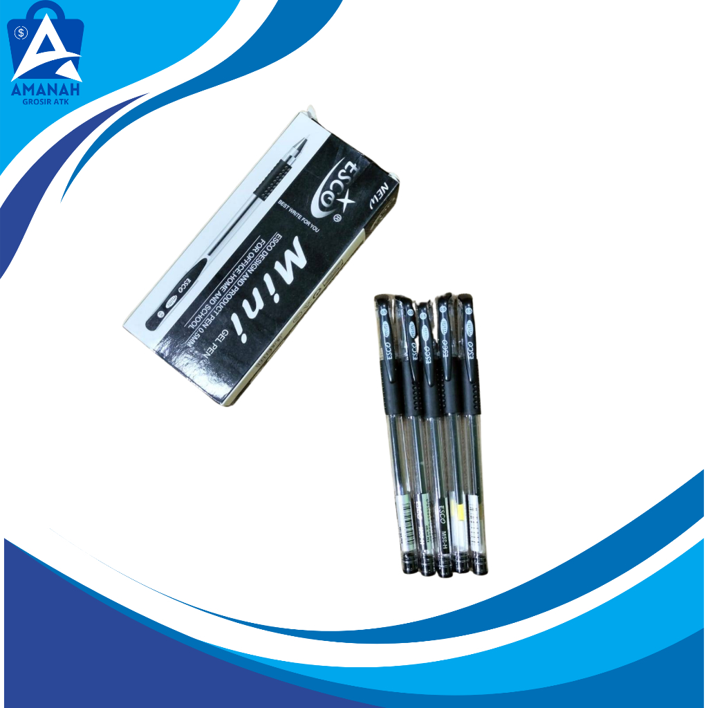 

Pen Gel / Pulpen Gel Cair Esco Mini 0,5