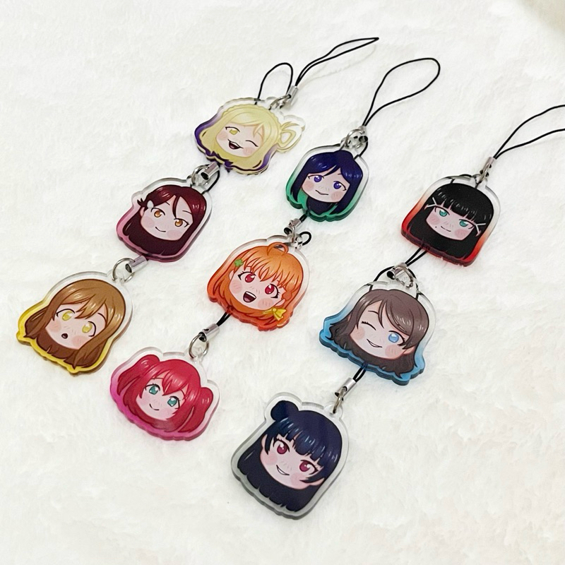 Love Live Sunshine Aqours Translucent Phone Strap