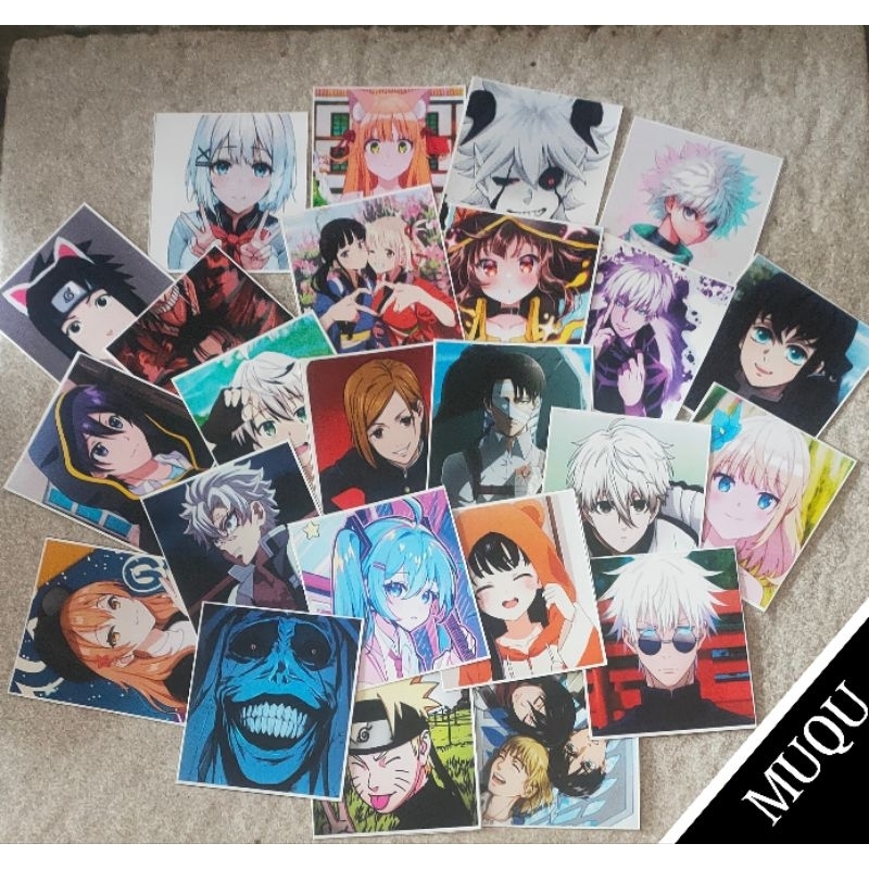 

STIKERS ANIME KOTAK KECIL 50PCS