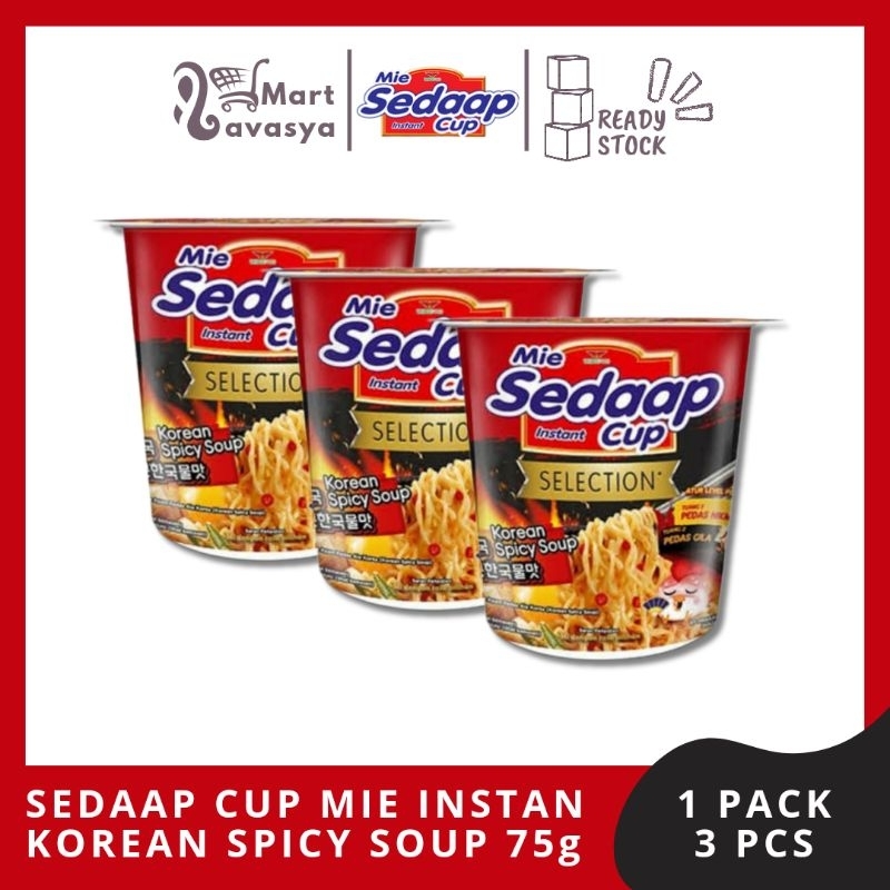 

SEDAAP CUP MIE INSTAN KOREAN SPICY SOUP 75g - 1 PACK ( 3PCS ) - KOTA BANDUNG - LAVASYA MART