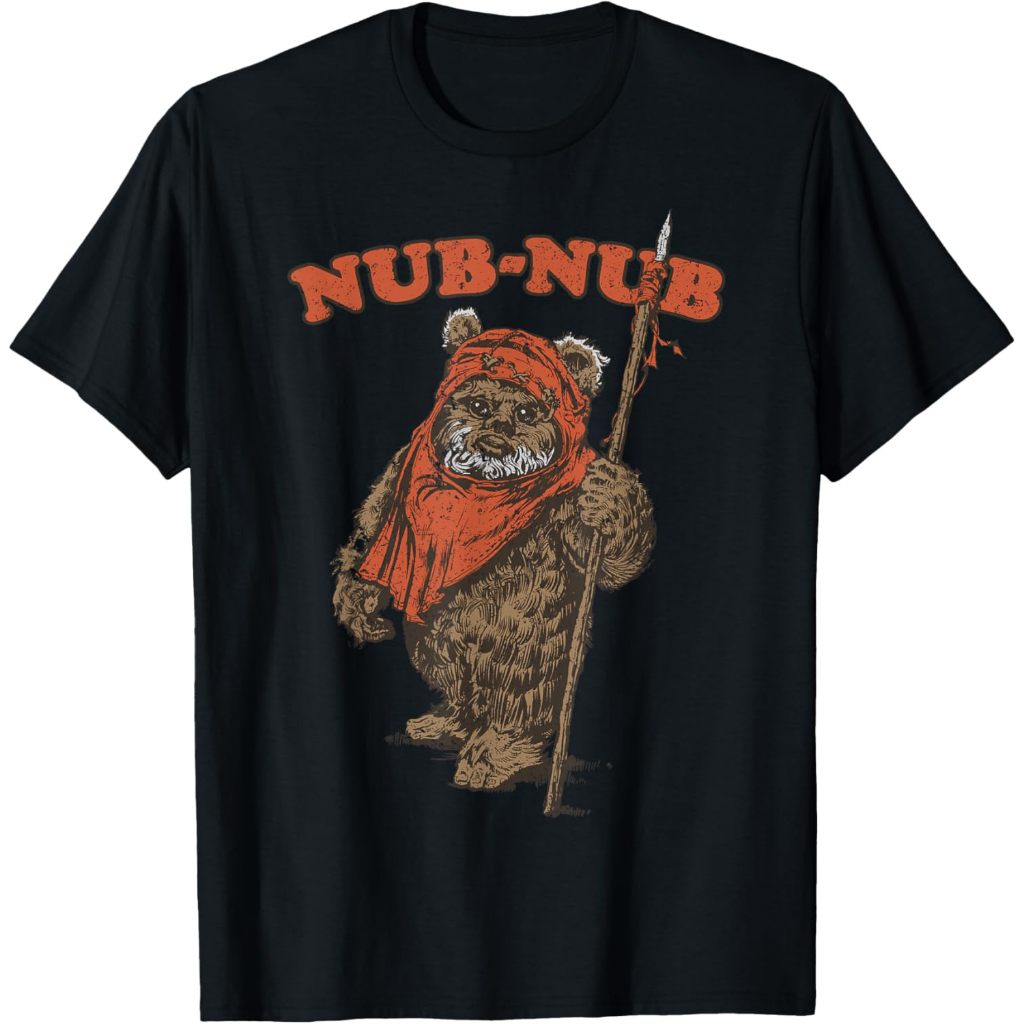 Baju Dewasa Star Wars Nub-Nub Ewok Vintage Camp Graphic T-Shirt T-Shirt Fashion Pakaian Atasan Kaos 