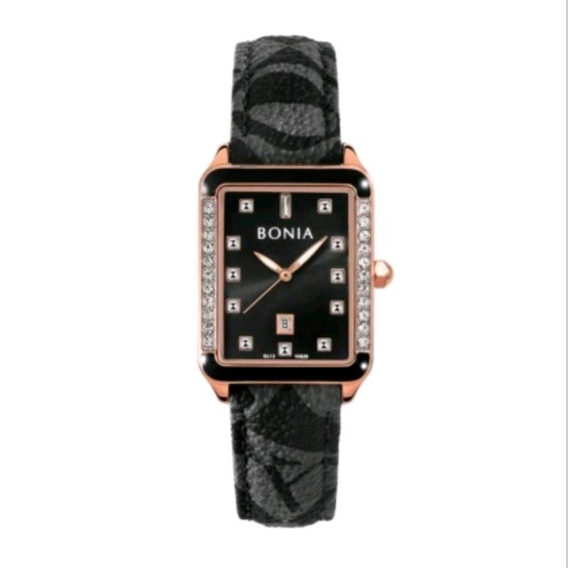 Bonia BNB10829-2537S Jam Tangan Wanita Analog Strap leather/Kulit Original
