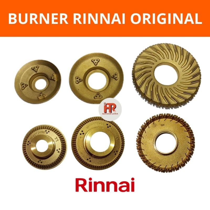 HTR - BURNER RINNAI - ORIGINAL KUNINGAN - BURNER KOMPOR GAS - KECIL - BESAR - JUMBO