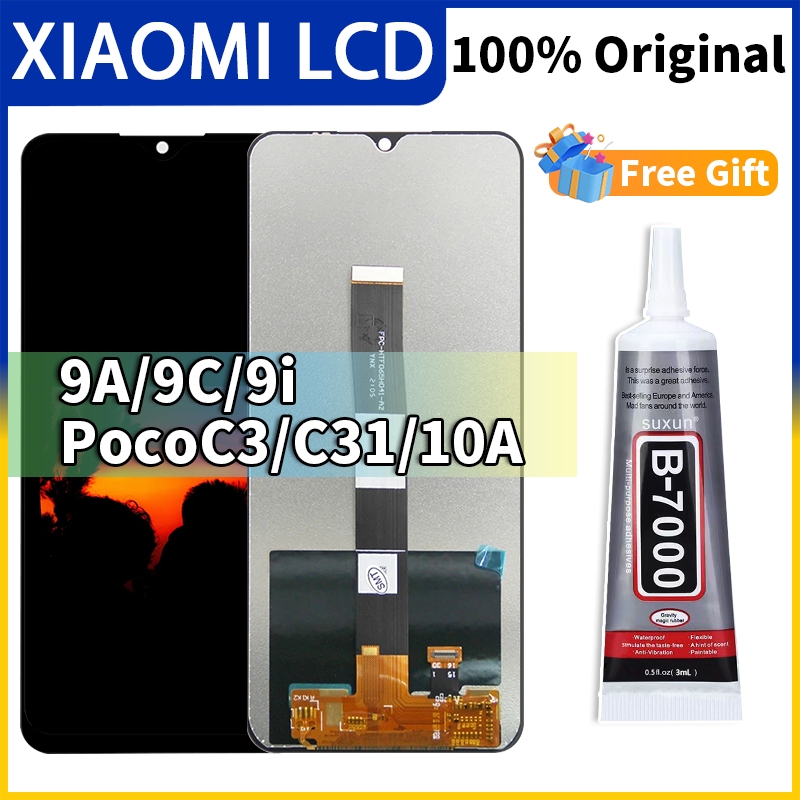 【ORIGINAL 100%】LCD REDMI 9A/9C/9i/poco C3/C31/10A/9AT/9A Sport FULL SET TOUCHSCREEN ORI HD ORIGINAL 