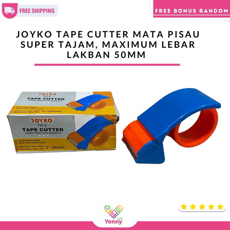 

Joyko Tape Cutter Mata Pisau Super Tajam | Maksimum Lebar Lakban 50MM (TD-2)