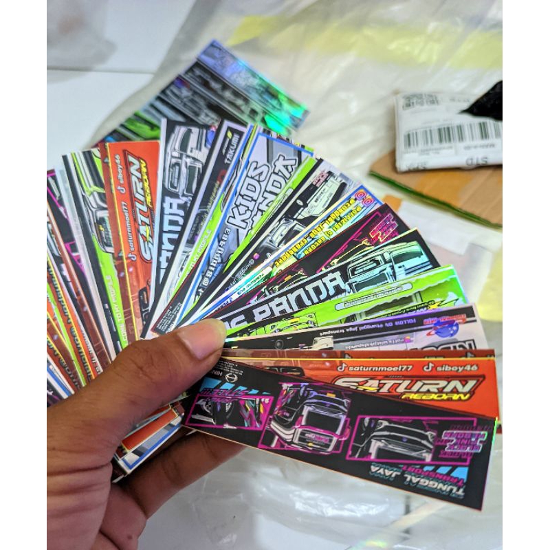 

COD Stiker Buss Hologram Original Premium Dapat Banyak 30 Stiker Bonus Keren