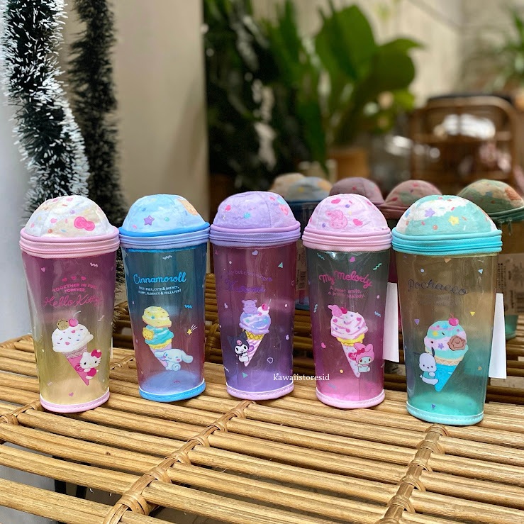 

Tempat Pensil Pencil Case Tumbler Karakter Kartun Sanrio My Melody Kuromi Cinnamoroll Hello Kitty Pochacco Perlengkapan Sekolah Kado Hadiah Gift Anak Lucu Unik