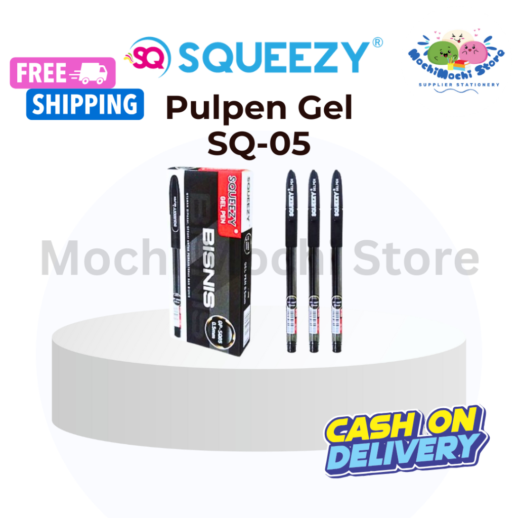 

Pulpen Gel SQUEEZY GP-SQ05 Bisnis | Pulpen Gel | Gel Pen | Tip 0.5mm | Pulpen Gel SQUEEZY GPSQ-05 | Bolpen Gel
