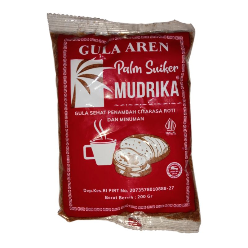 

gula aren bubuk/ palm sugar mudrika 200gr