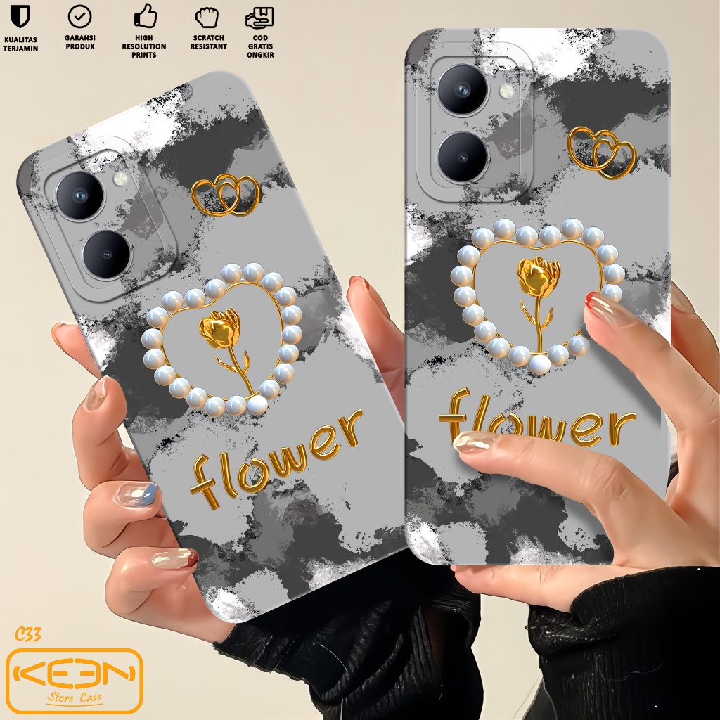 Case Realme C33 - Casing Hp Realme C33 Motif Lovely - Softcase Realme C33 - Softcase Hp Realme C33 -