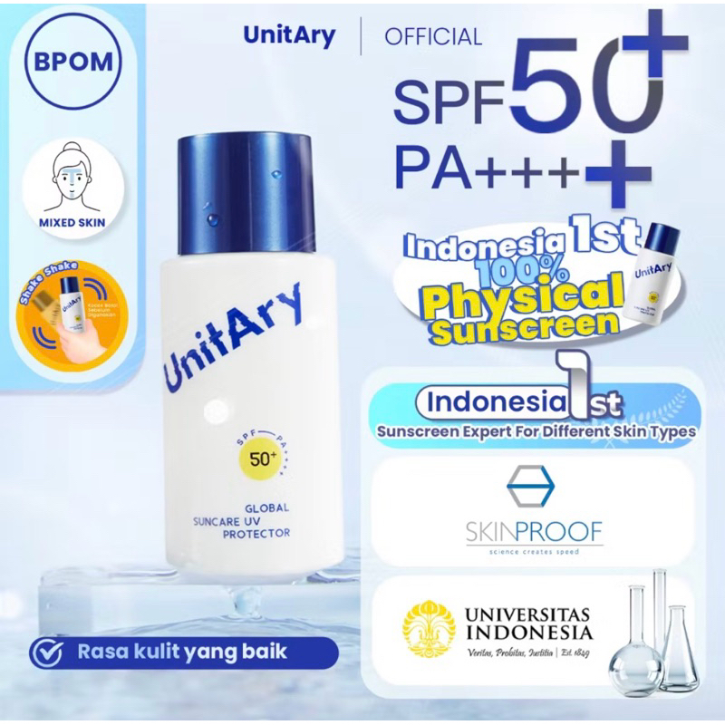 Unitary Global Suncare || Sunscreen UV Protector SPF 50+ PA++++ 50ml