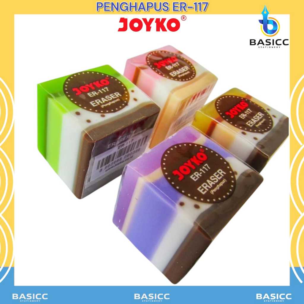 

Joyko Penghapus Pensil Eraser ER-117 Motif Kue | @1 Pcs