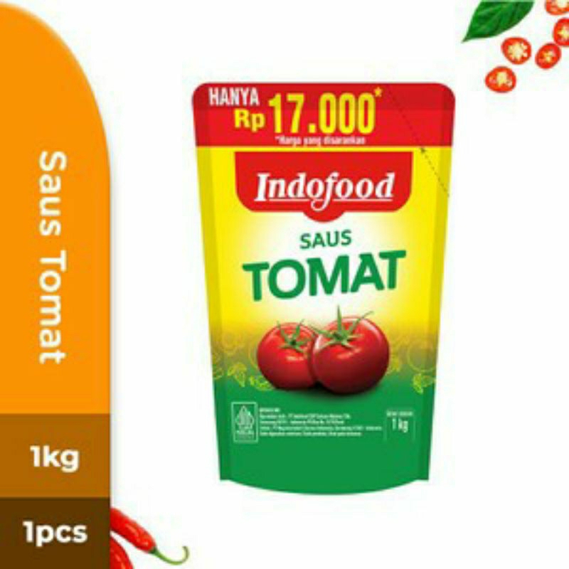 

Indofood Saus Tomat Pouch 1kg