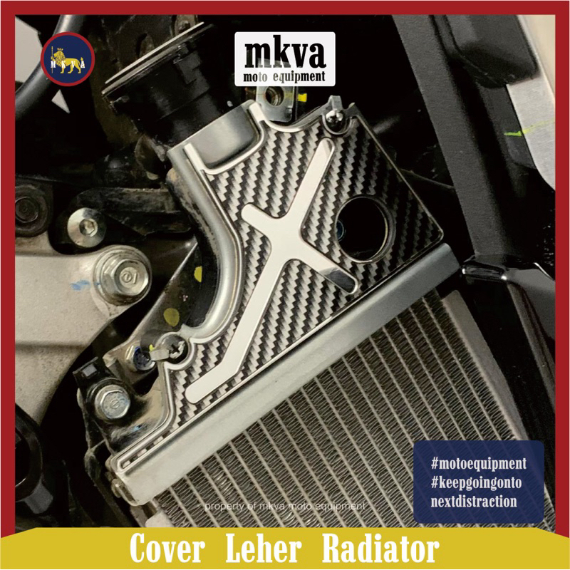 COVER LEHER RADIATOR CARBON HONDA (VARIO PCX ADV STYLO) Garnish Leher Radiator Honda 125/150/160 Aks