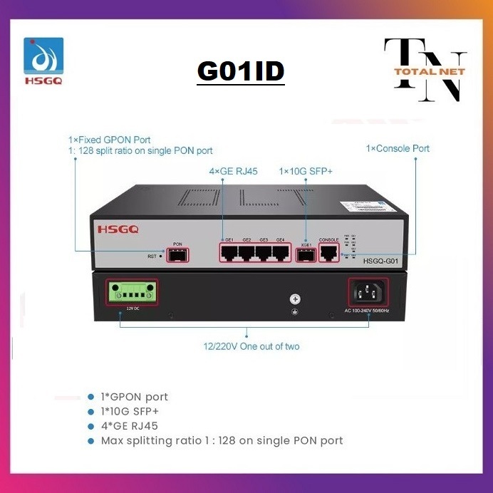 HSGQ-G01ID OLT GPON 1 Port OLT Mini Size