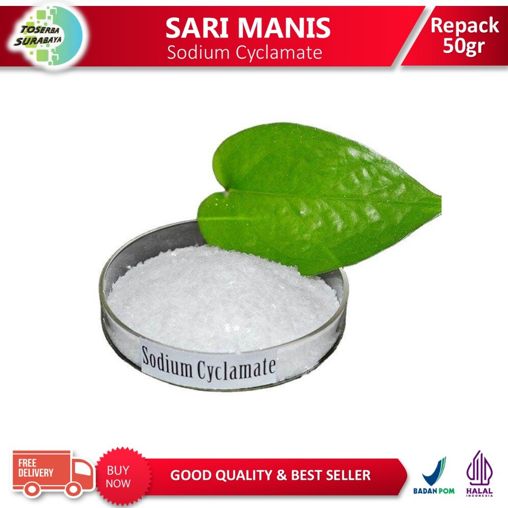 

SARI MANIS Timbangan (50gr) Sodium Cyclamate - Pemanis Buatan Kiloan