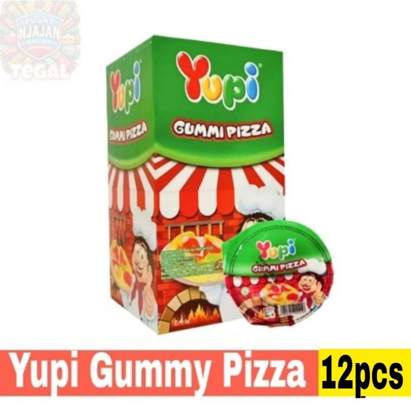 

Yupi Gummi Pizza 12pcs Permen Gummy Pizza 1 box isi 12