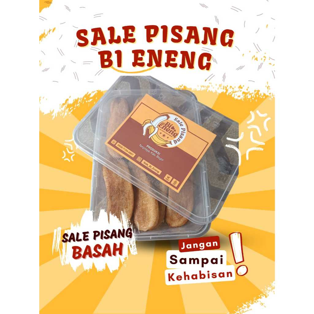 

Sale Pisang Basah - Cemilan Sehat Pisang Sale 1 Kg